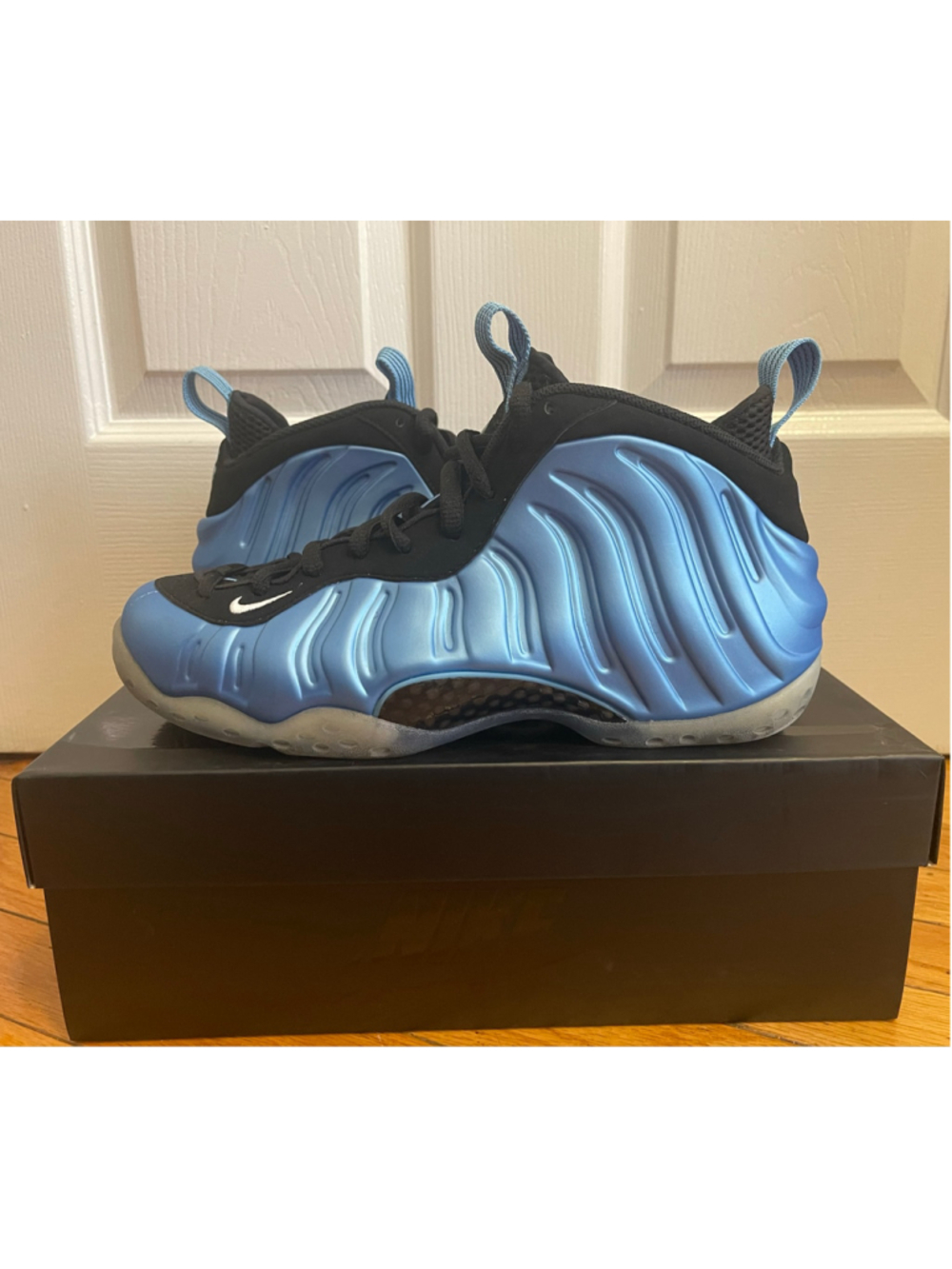 Men's Nike Air Foamposite One University Blue/White-Black Sneakers Size 9